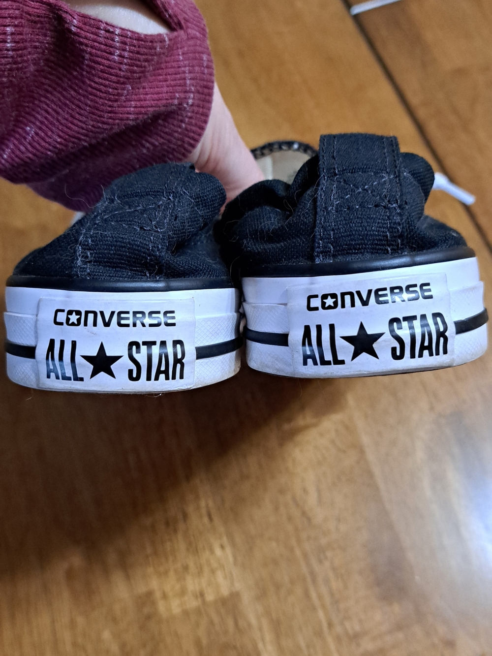 Converse Black & White Low-Top Canvas Sneakers - Picture 2 of 9